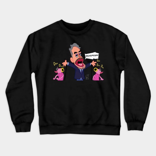 Jordan Peterson Puppet Phenomenon Crewneck Sweatshirt by Lael Pagano